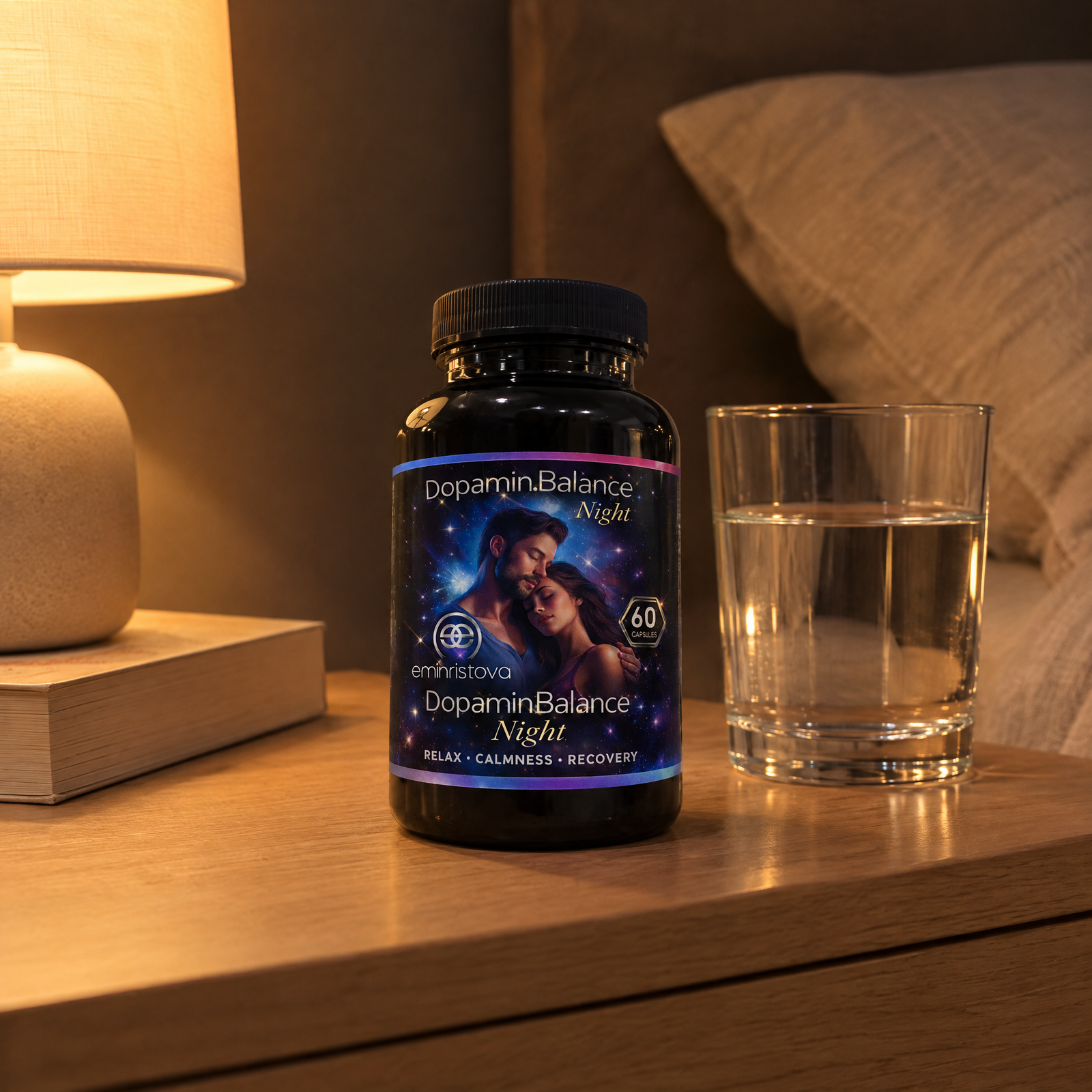 Dopamine Balance – Нощ: 2 капсули вечер, 1–2 часа преди сън